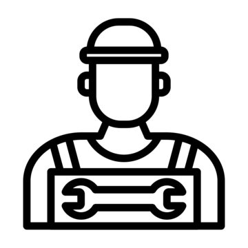 pngtree technician line icon vector png image_6680335